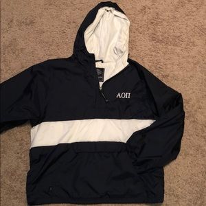 Charles river AOII raincoat